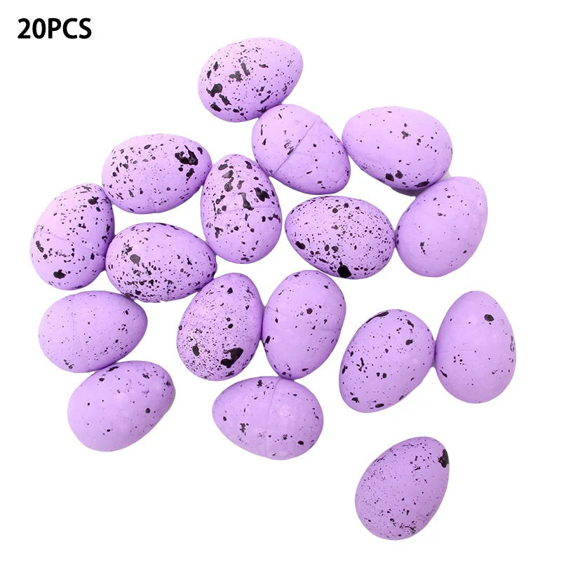 20/50pcs Easter Eggs Multi Size Colorful Foam Eggs For Easter