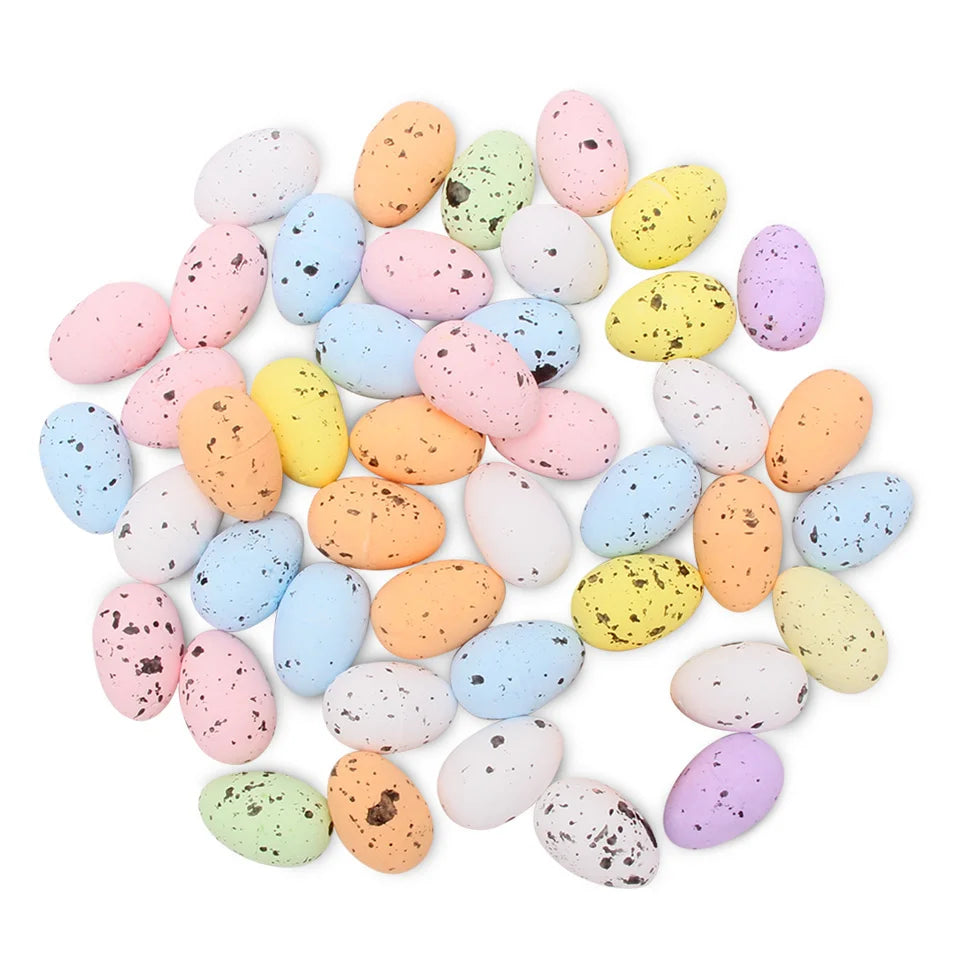20/50pcs Easter Eggs Multi Size Colorful Foam Eggs For Easter