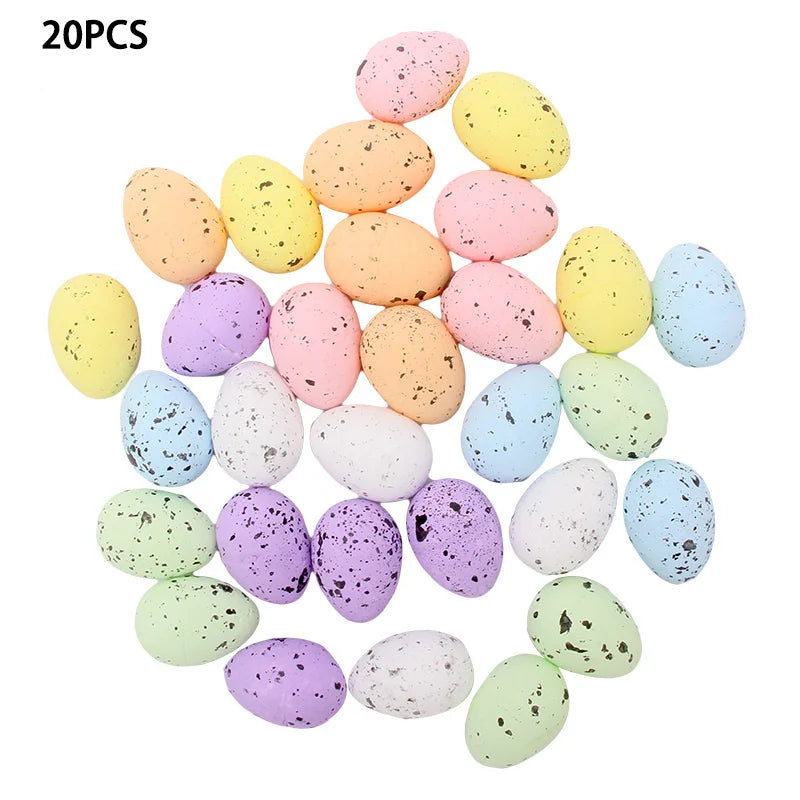 20/50pcs Easter Eggs Multi Size Colorful Foam Eggs For Easter