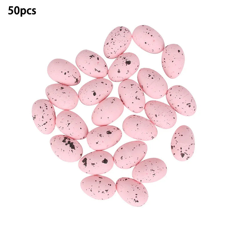 20/50pcs Easter Eggs Multi Size Colorful Foam Eggs For Easter