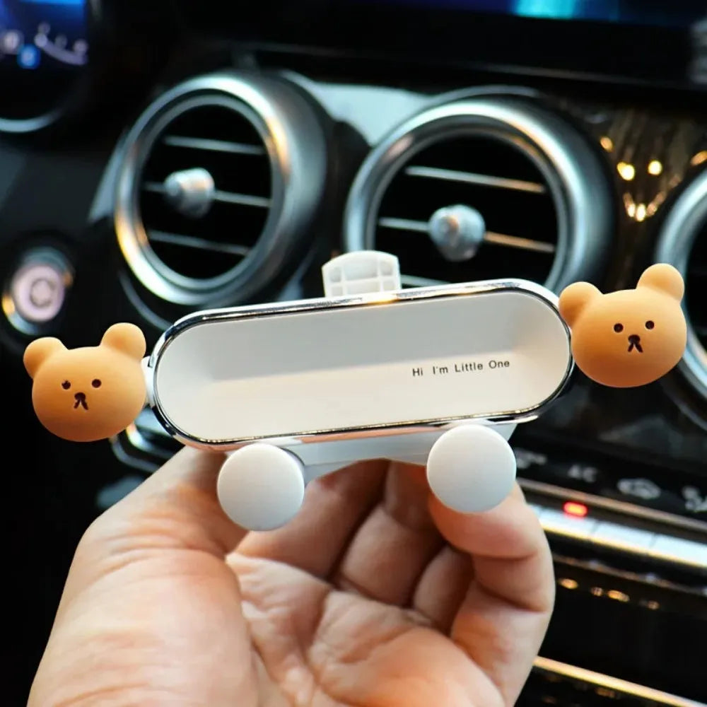 Compact and adorable car-mounted mobile phone holder