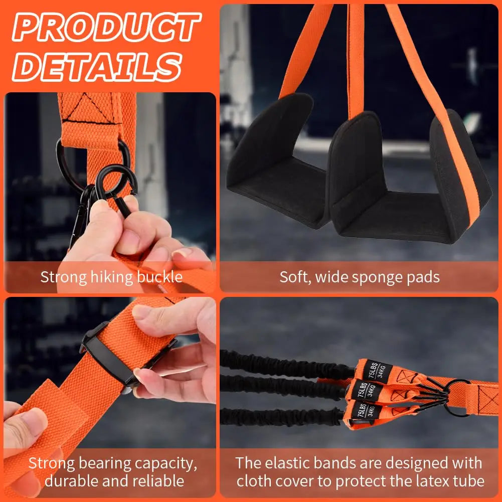 Pull Up Assistance Bands Set Resistance Strap for Pull-ups Assist for Men Women Hanging Training Chin-up Workout Body Stretching