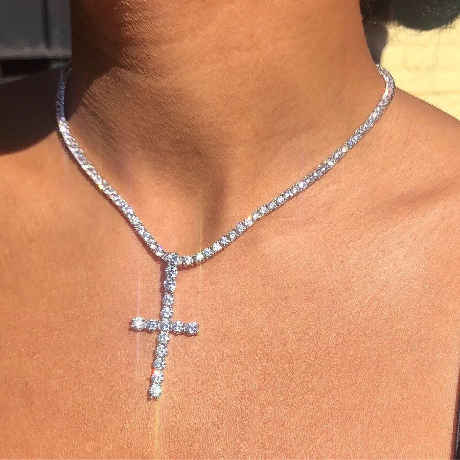Pearl Cross Pendant.