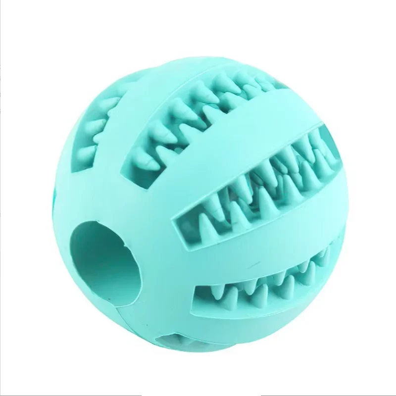 pet leaking ball toys dogs playing with natural rubber leaking device grappling.