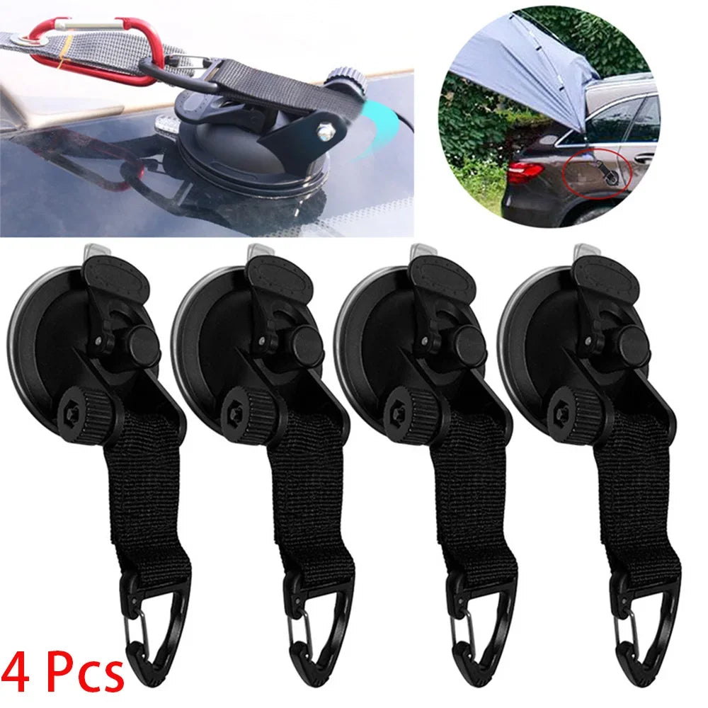 4Pcs Car Tent Suction Cups Buckle