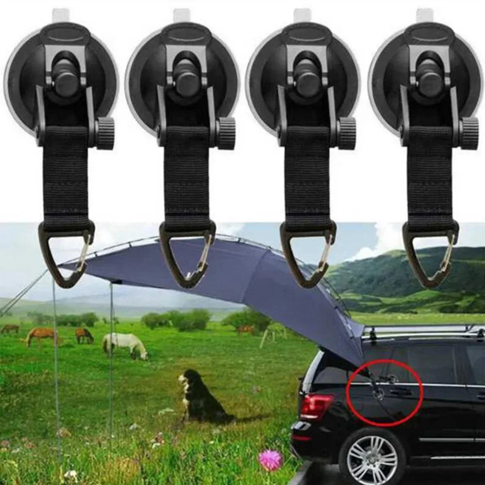 4Pcs Car Tent Suction Cups Buckle
