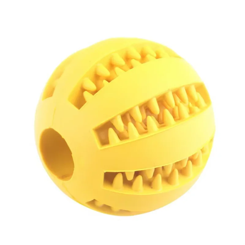pet leaking ball toys dogs playing with natural rubber leaking device grappling.