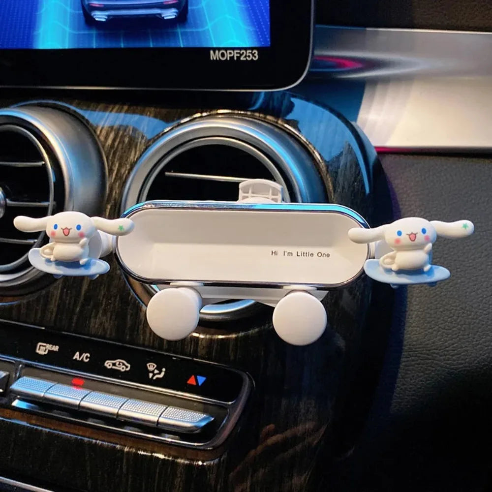 Compact and adorable car-mounted mobile phone holder