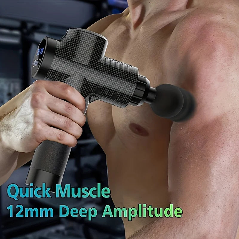 99 Level Massage Gun Fascia Deep Muscle Relax Body Neck Massager Male Female.