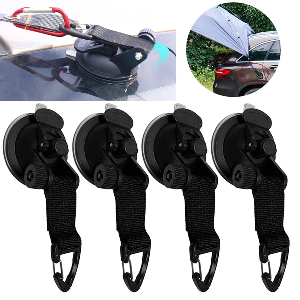 4Pcs Car Tent Suction Cups Buckle