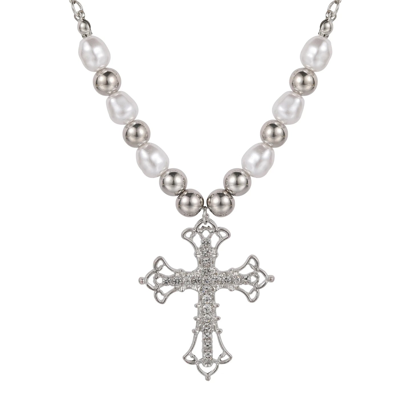 Pearl Cross Pendant.
