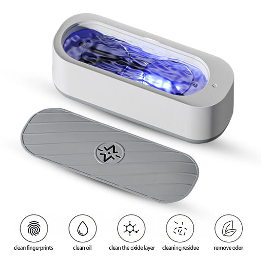 Ultrasonic Cleaning Machine USB Rechargeable High Frequency Vibration Wash Cleaner Jewelry Glasses  Cleaner