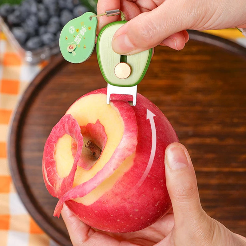 Mini Cartoon Scalable Peeler Stainless Steel Fruits Paring Knife Portable Peeler Cute Peeling Knife Avocado Kitchen Gadgets Tool
