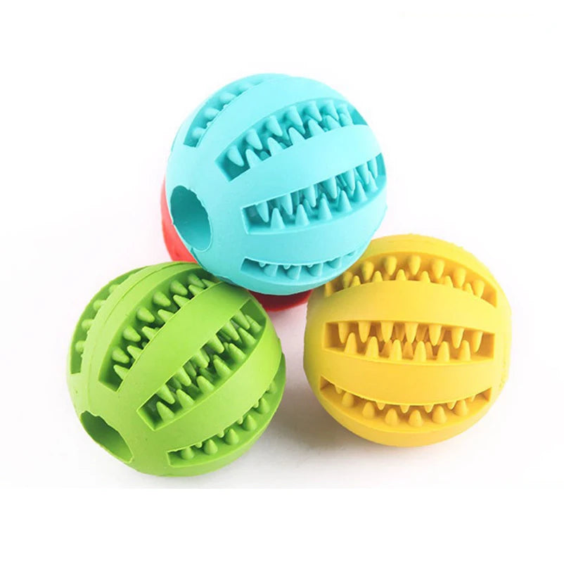 pet leaking ball toys dogs playing with natural rubber leaking device grappling.