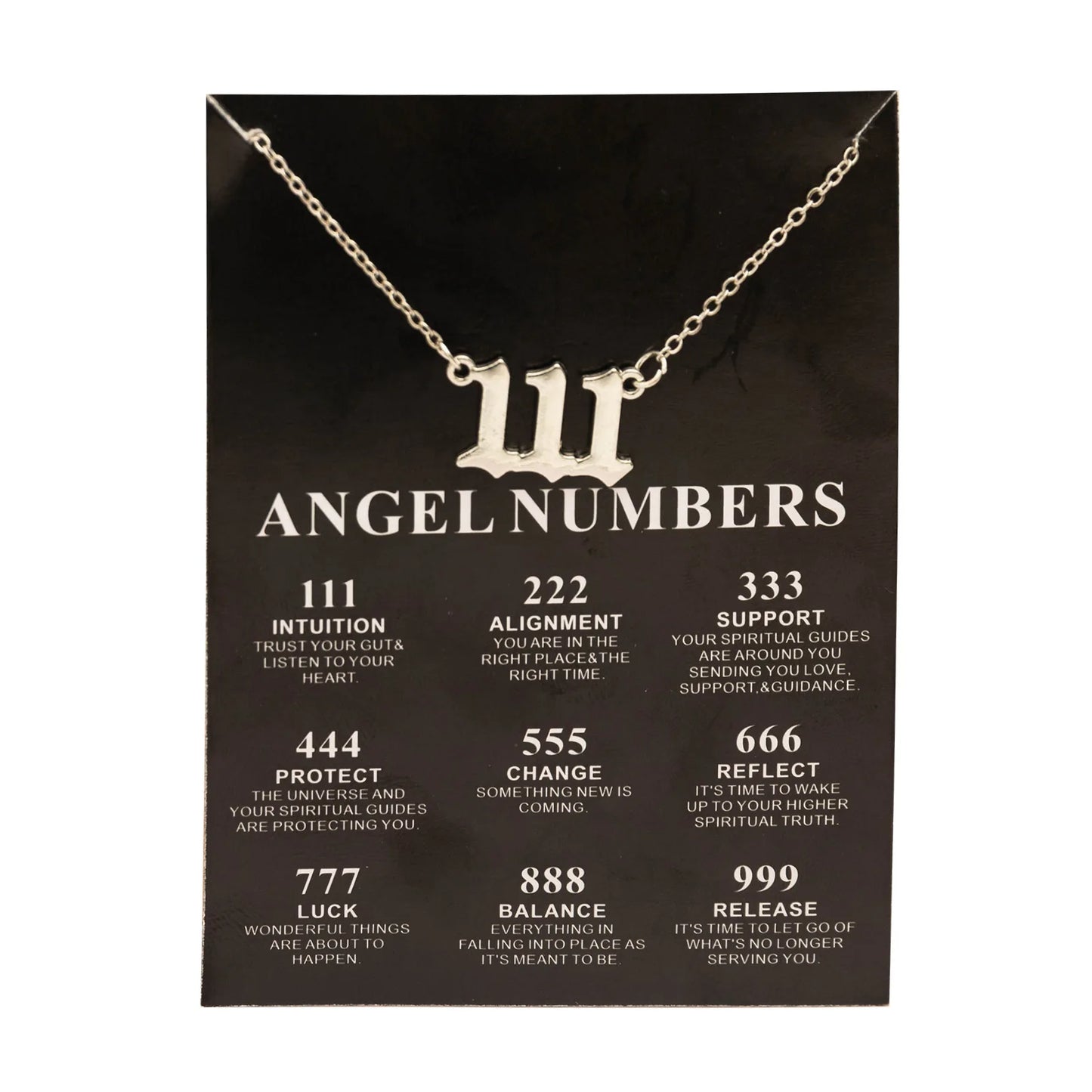 Lucky Angel Numbers Wish 777 Pendant Necklace