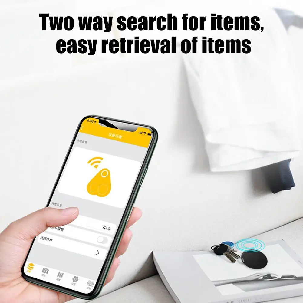 Cat Dog GPS Bluetooth 5.0 Tracker Anti-Lost Device Round Mini Anti-Lost Device Dog Pet Child Tracker Key Finder Accessories