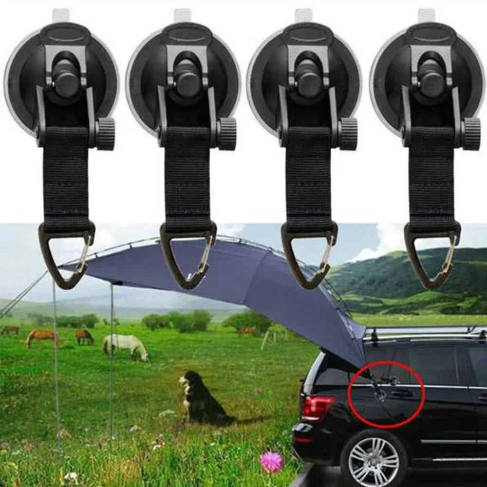 4Pcs Car Tent Suction Cups Buckle