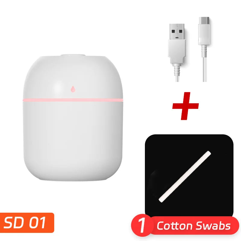 Mini Portable Water Drop Air Humidifier USB Desktop Indoor.